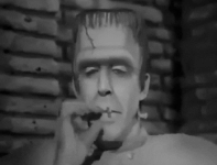 herman munster toking.gif