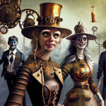 Metallic people at halloween party.png